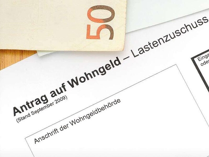 Antrag auf Wohngeld plus 50 Euro-Schein